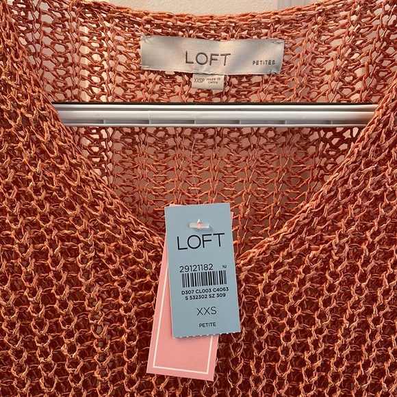 Loft Petite coral sweater, size XXSP - Picture 4 of 5